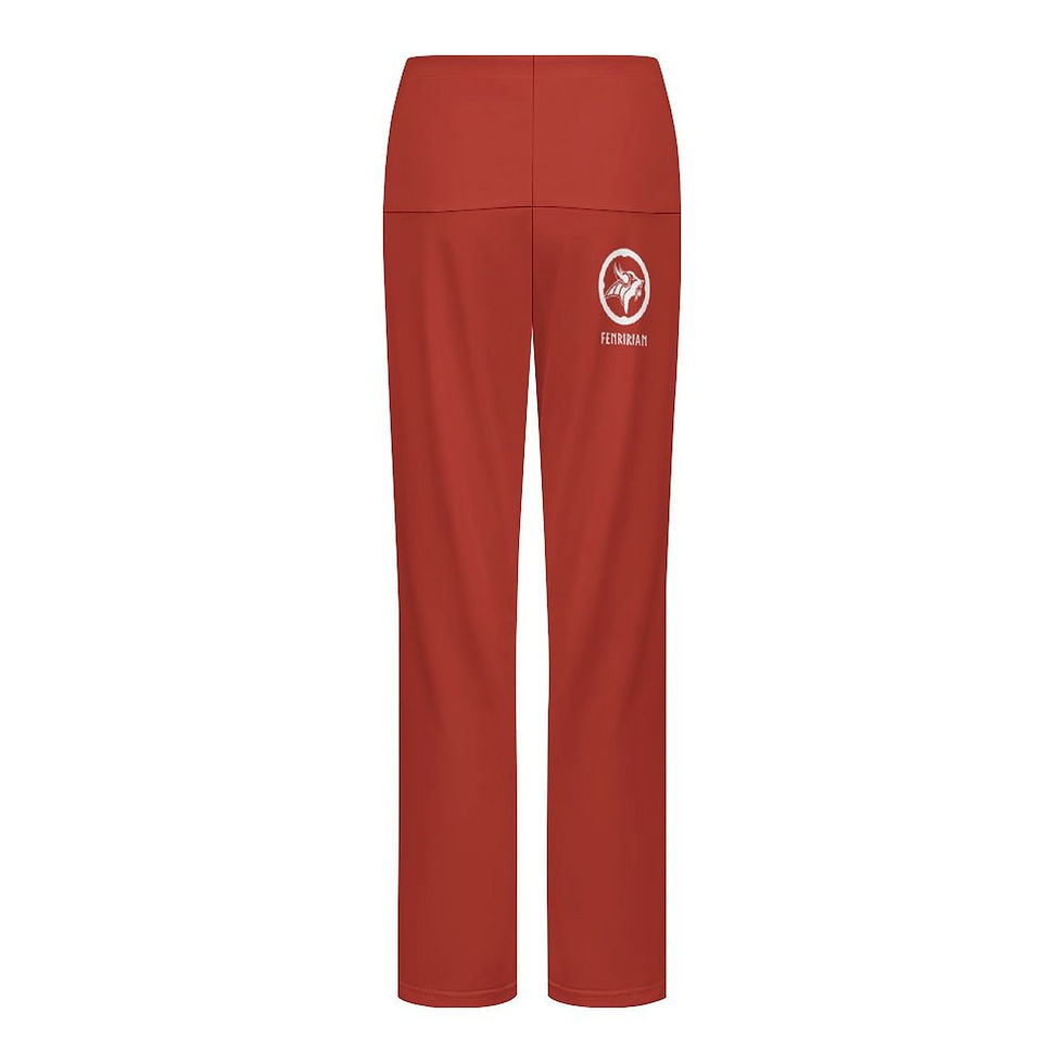 Thumbnail: Fenririan sport orange Women's Straight Drawstring Yoga Pants