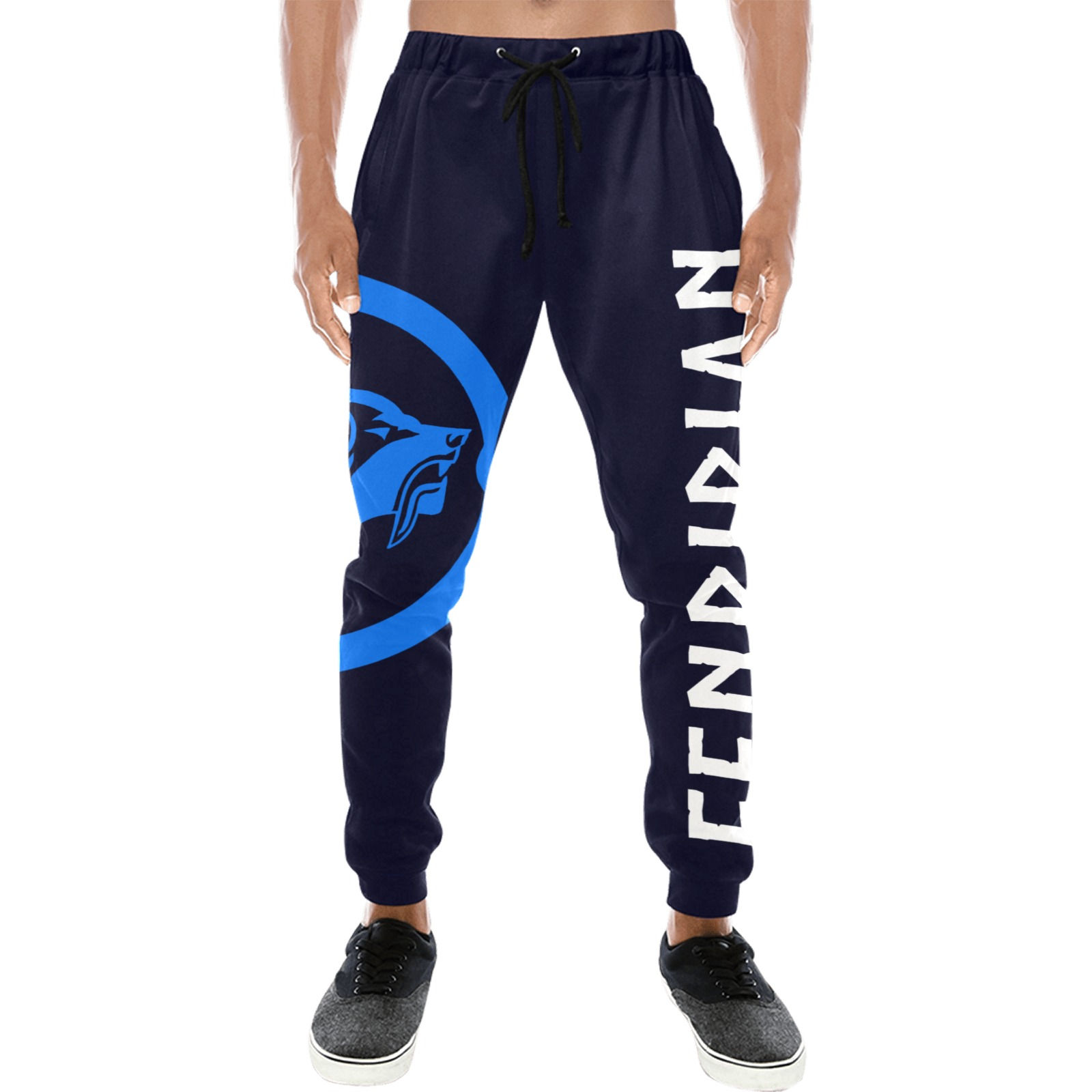 Competition FIR-BLUES Men's All Over Print Sweatpants (Model L11)