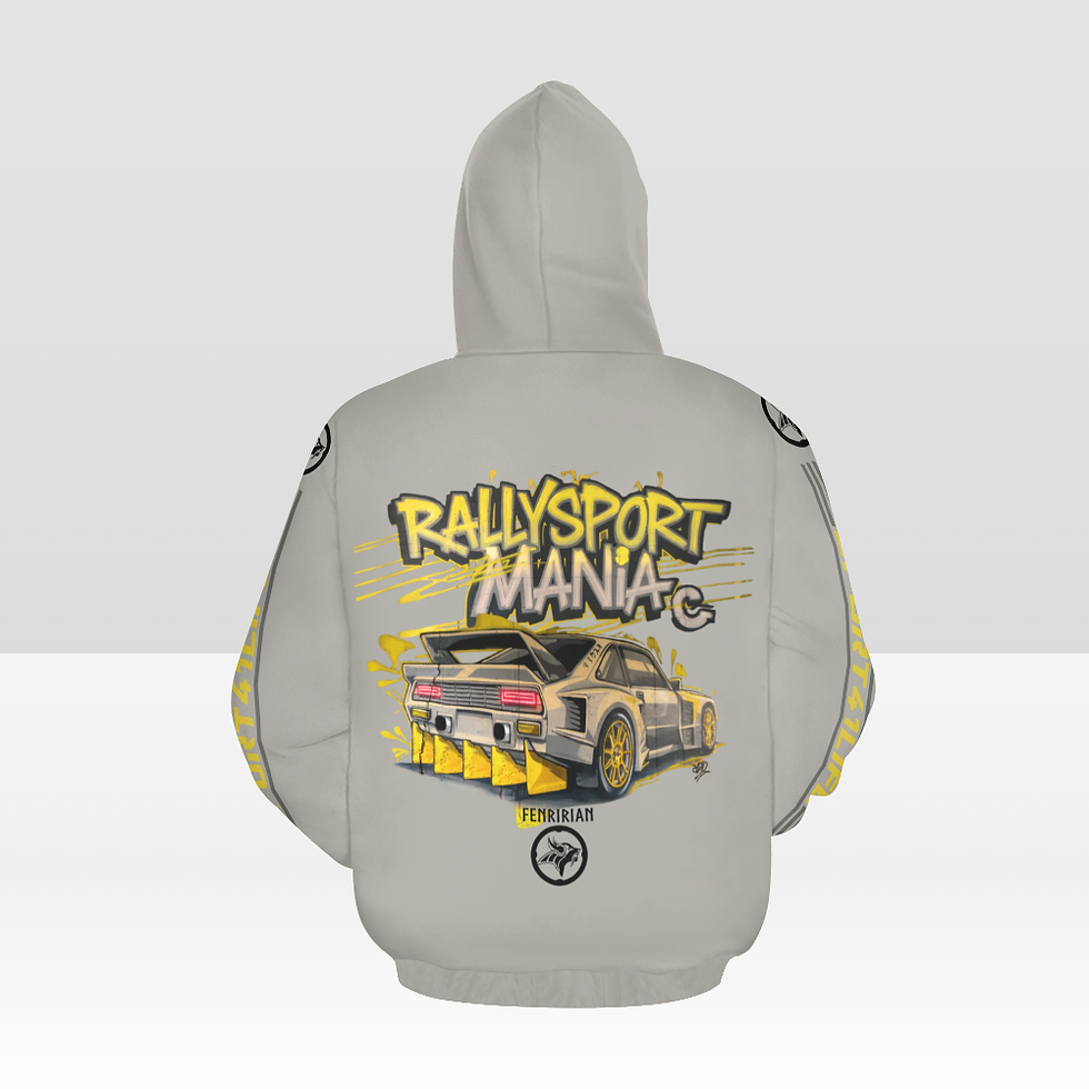 Thumbnail: Rallysport Maniac All Over Print Hoodie for Women (USA Size) (Model H13)