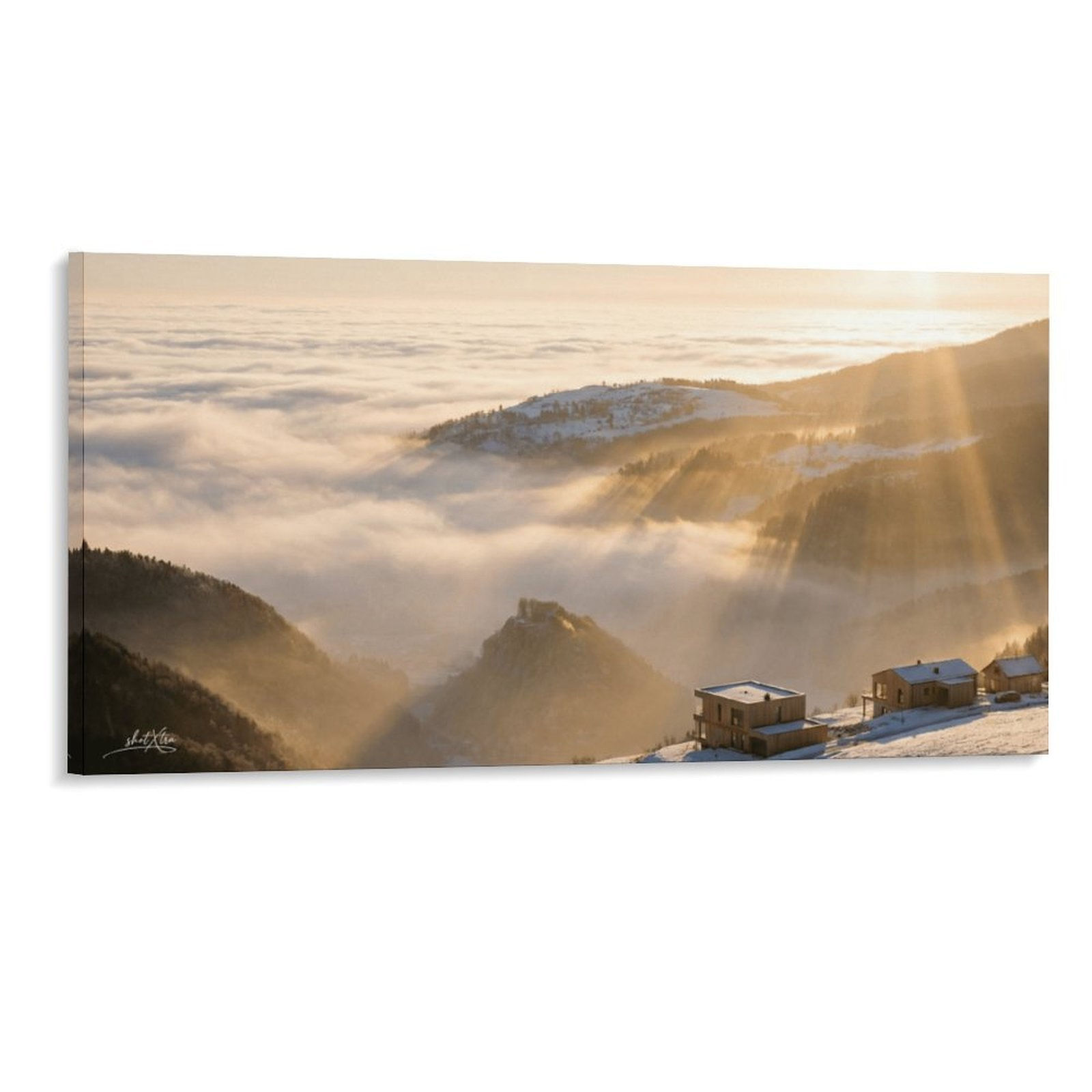 Rolling Hills 1 Frame Canvas Print 8"x16" (Horizontal)