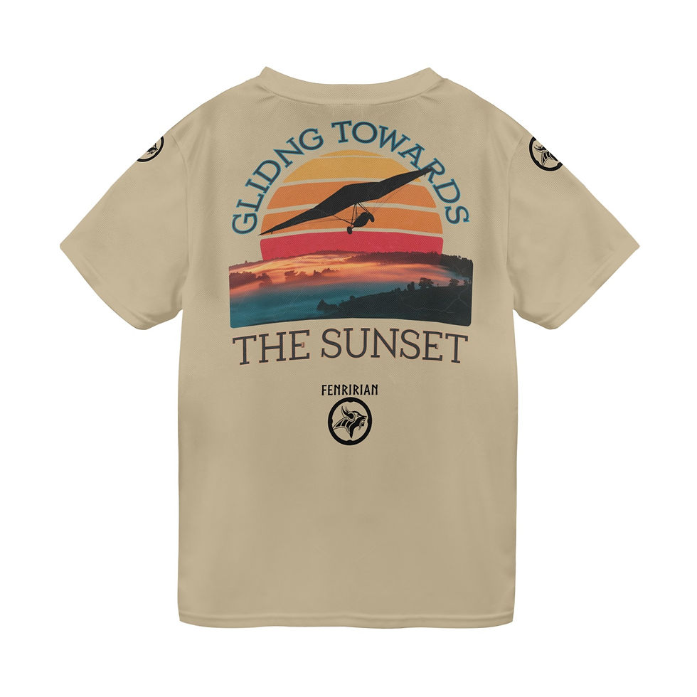 Thumbnail: Gliding towards the Sunset New All Over Print T-shirt for Men (Model T45)