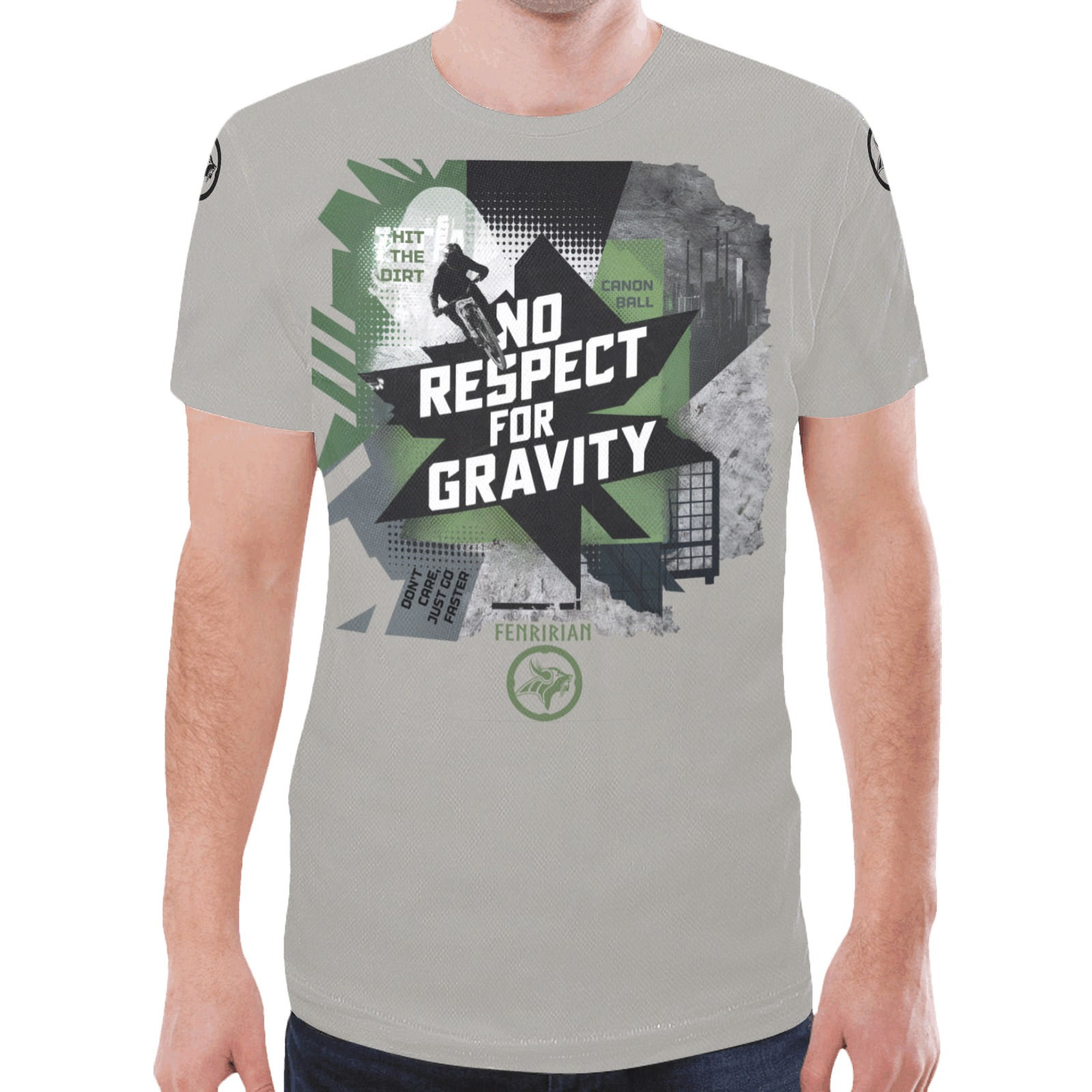 No Respect for Gravity New All Over Print T-shirt for Men (Model T45)