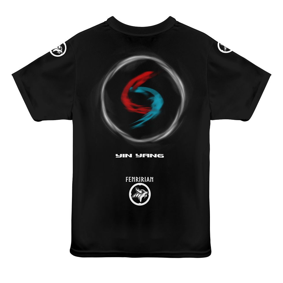 Thumbnail: Yin Yang New All Over Print T-shirt for Women (Model T45)