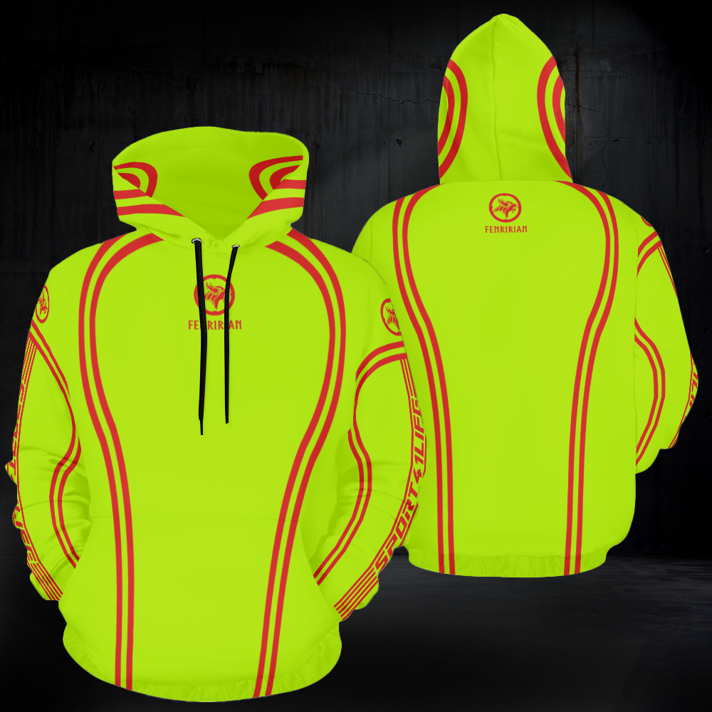 Sport41life S1 fluo yellow | Hoodie for Men