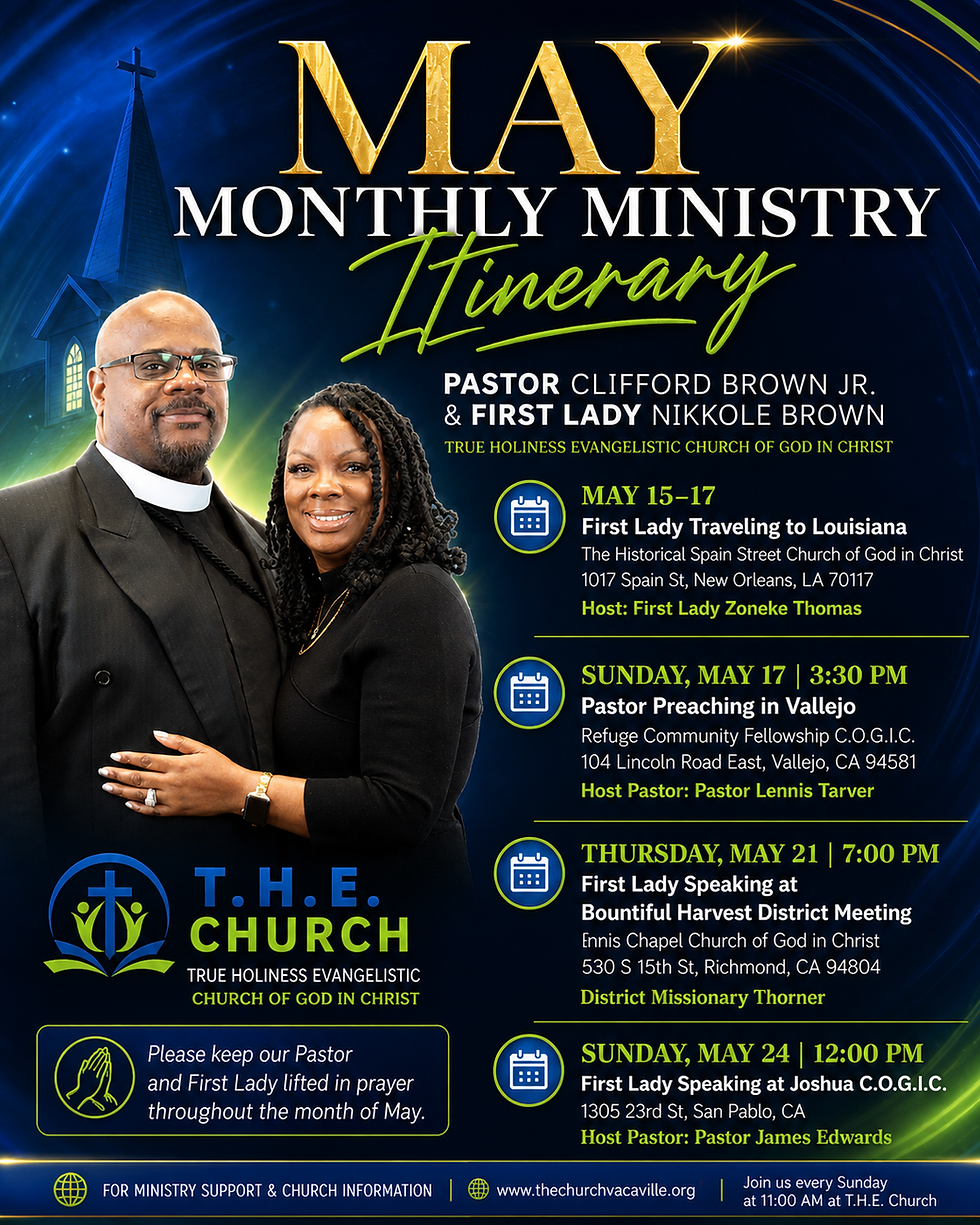 May Ministry Assigments