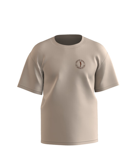 Avant T-shirt oversize Chorus-graphics beige