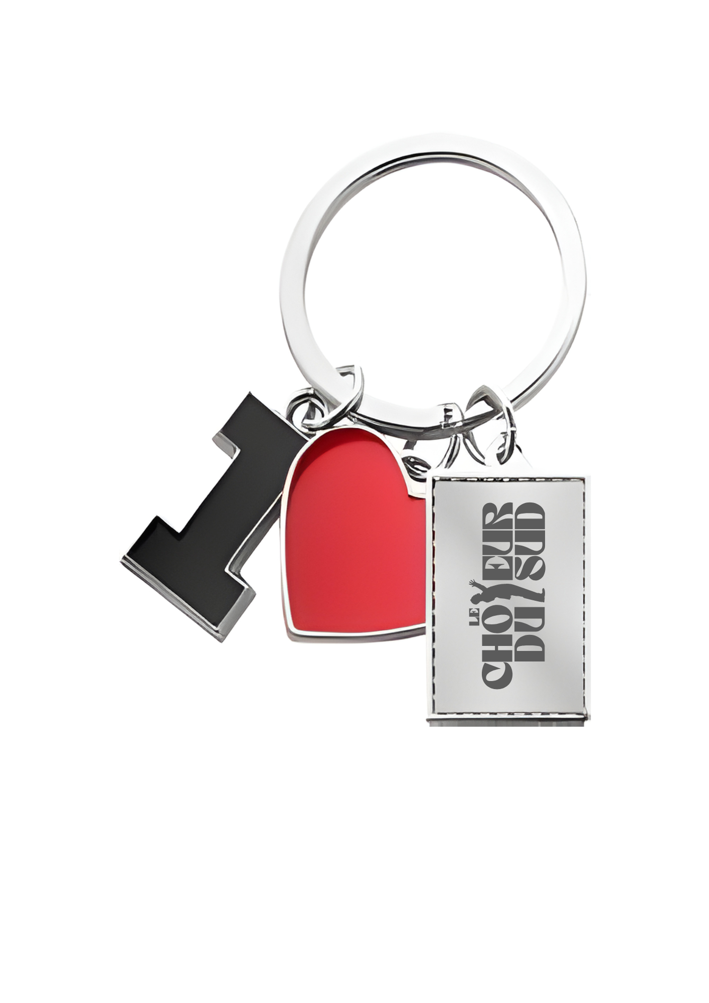 Porte clé métallique I Love Chorus-United