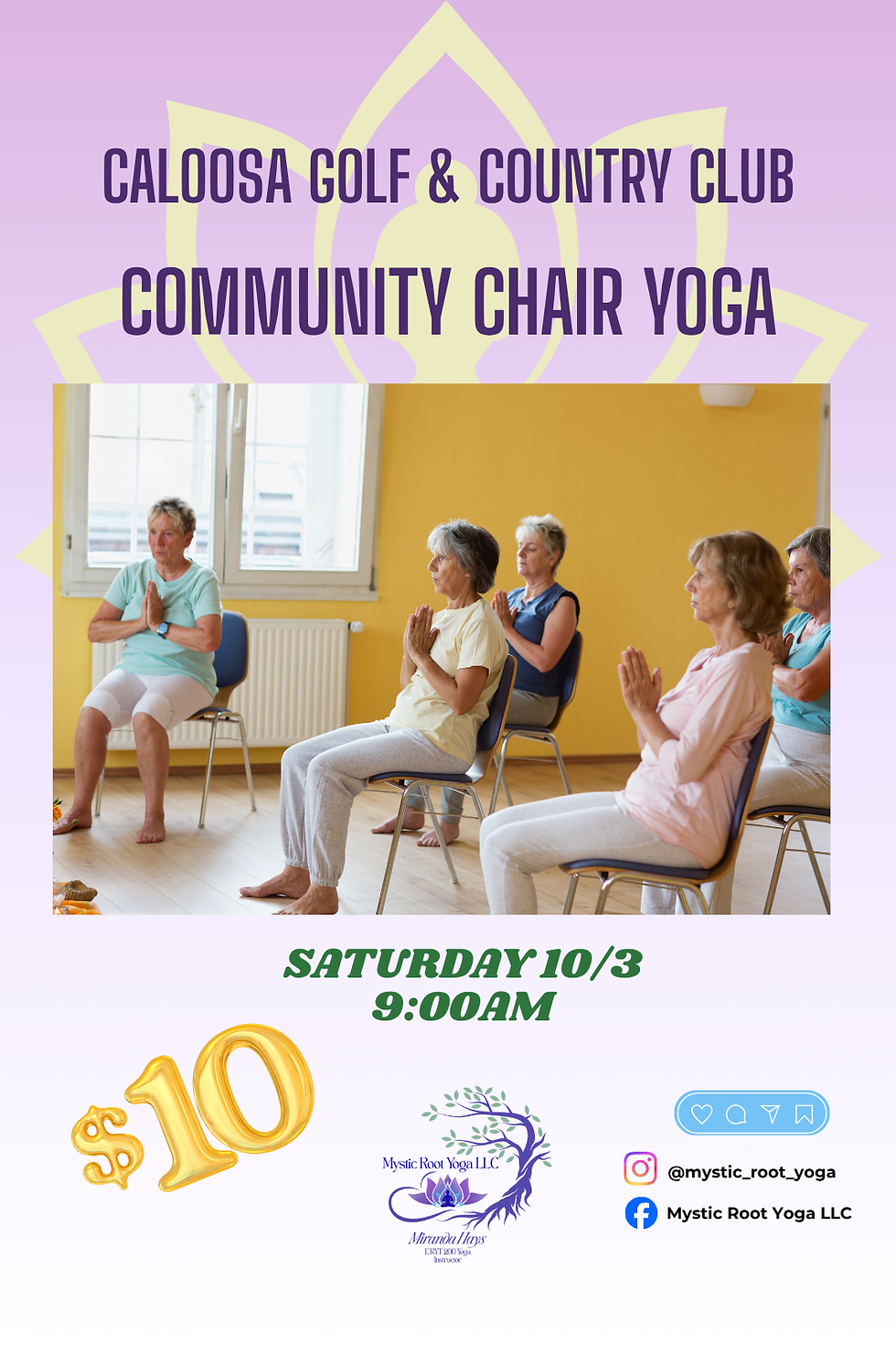 Caloosa Senior Chair and Mat Yoga