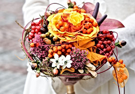 Bride Holding A Unique Wedding Bouquet