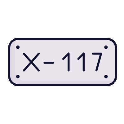 license plate change animation