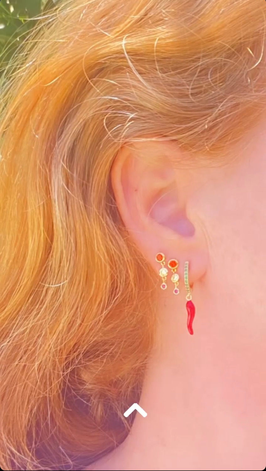 Miniatura: 164 Pendiente Mini Sweet colores