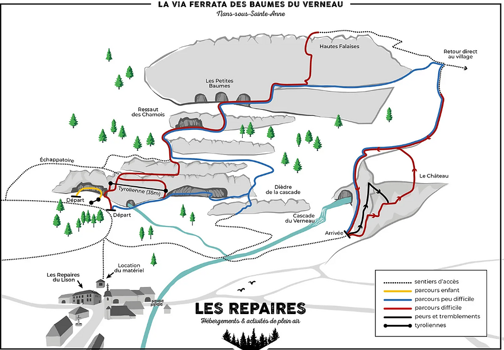 via ferrata des baumes du verneau