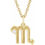 Thumbnail: Scorpio Diamond Zodiac Necklace 14K Gold