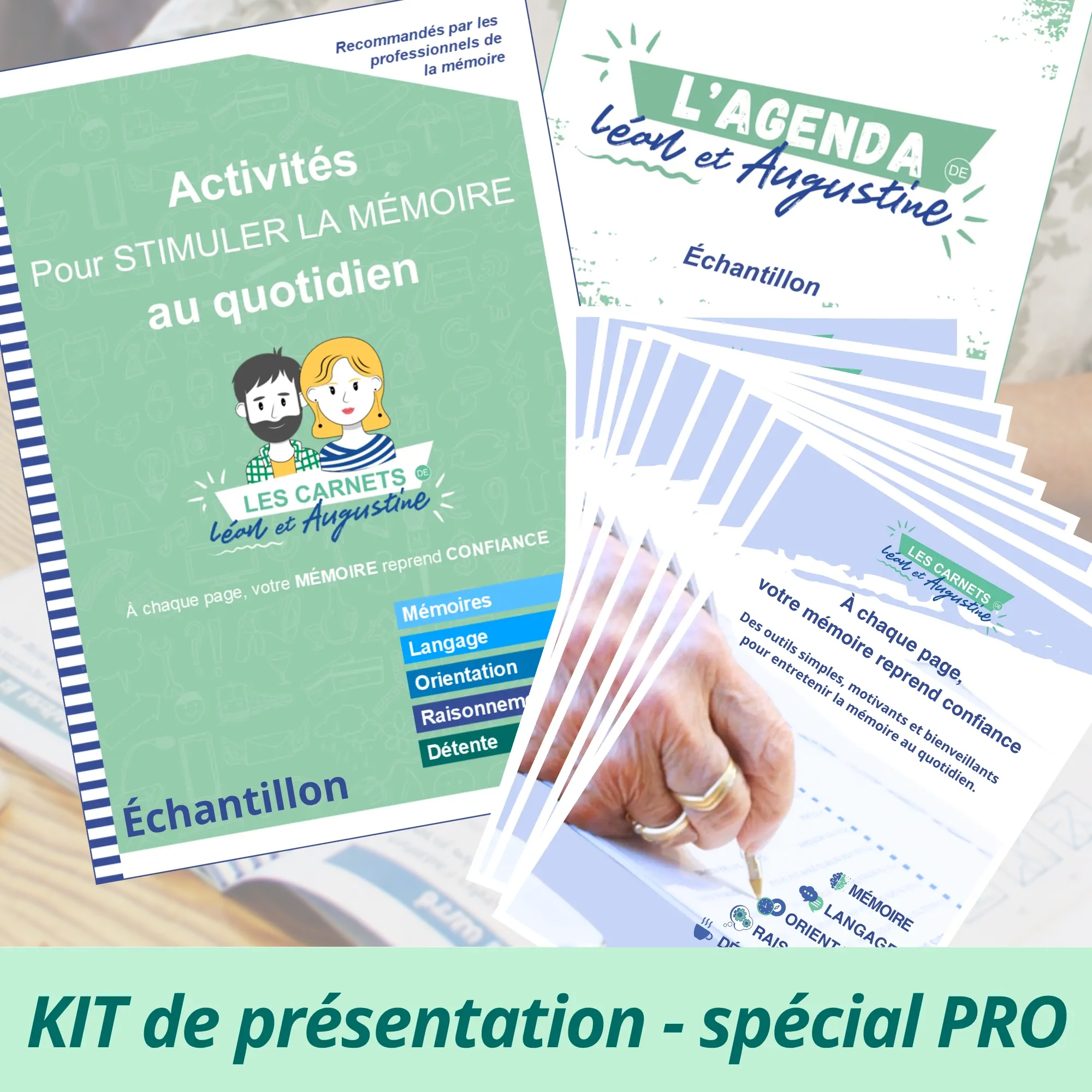 Brochures et échantillon