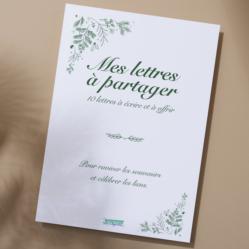 Coffret - Mes lettres à partager