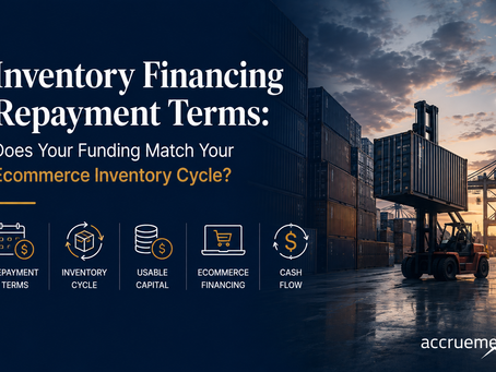 Inventory Financing Repayment Terms for Ecommerce & Amazon Sellers