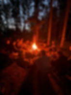 Gathering around the bonfire