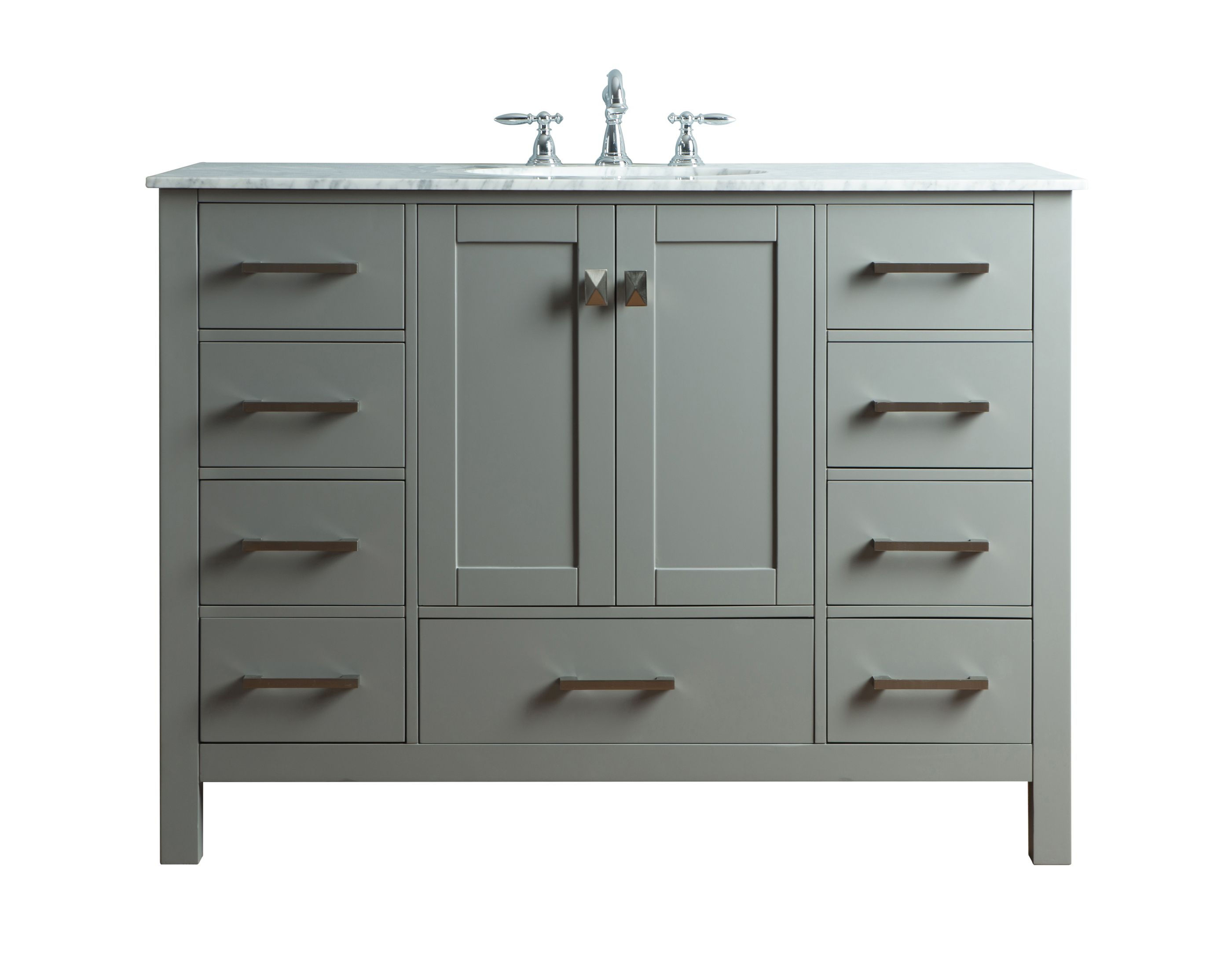 48" Malibu Grey Single Sink Vanity