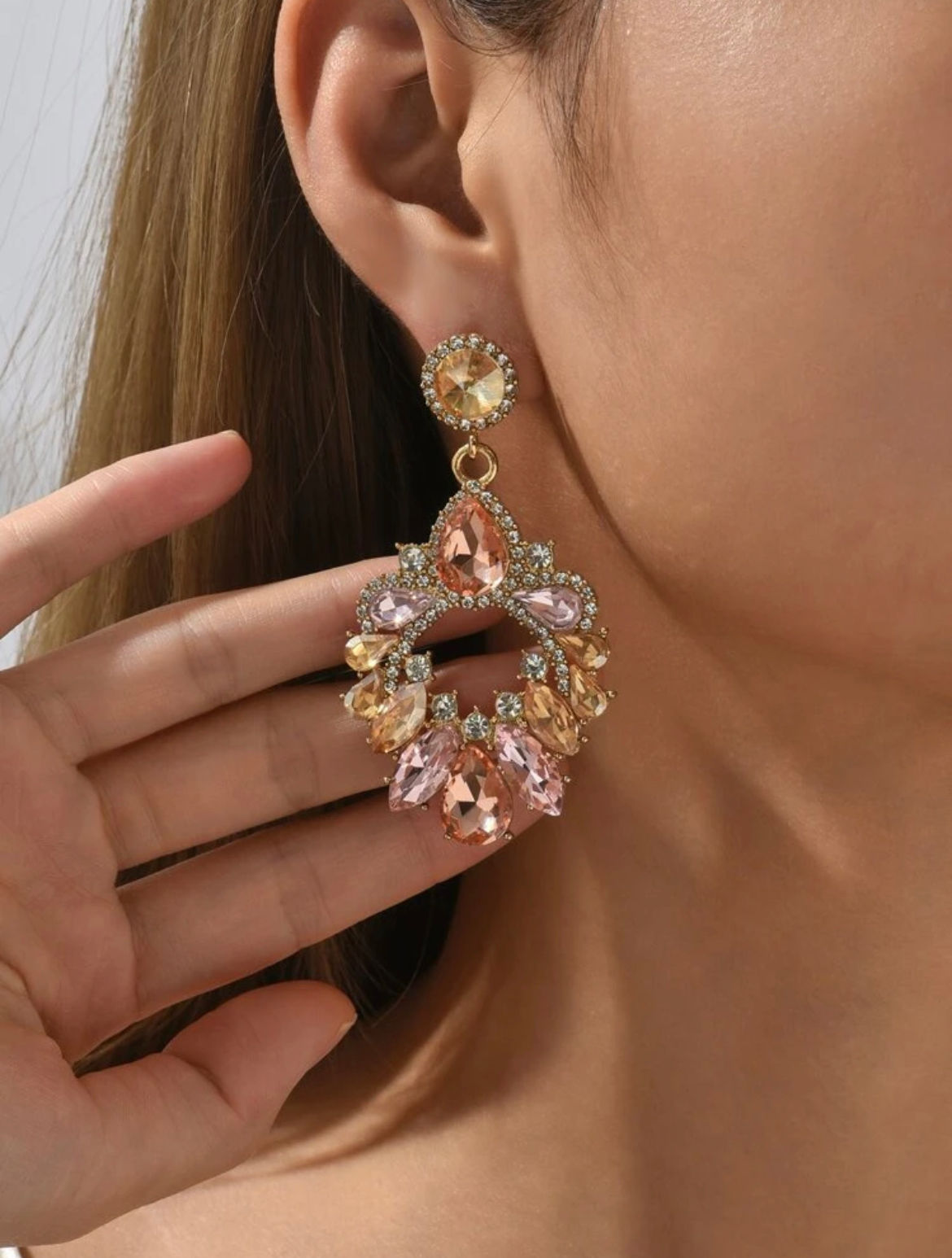 Statement Rhinestone Earrings