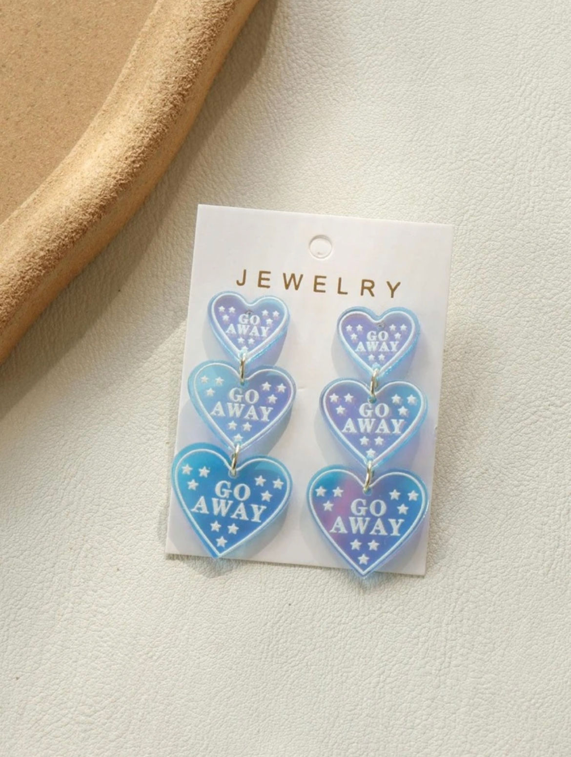 Blue Go Away Earrings