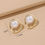 Thumbnail: Faux Pearl Stud Earrings
