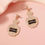 Thumbnail: Faux Pearl Rhinestone Tequila Bottle Earrings