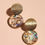 Thumbnail: Round Metallic Drop Earrings