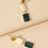 Thumbnail: Geometric Charm Drop Earrings
