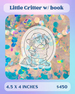 Little Critter with book