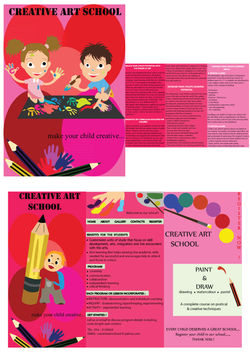 BROCHURE DESIGN FOR KINDERGARTEN