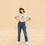 Thumbnail: 'Feeling Crabulous' organic cotton women's t-shirt
