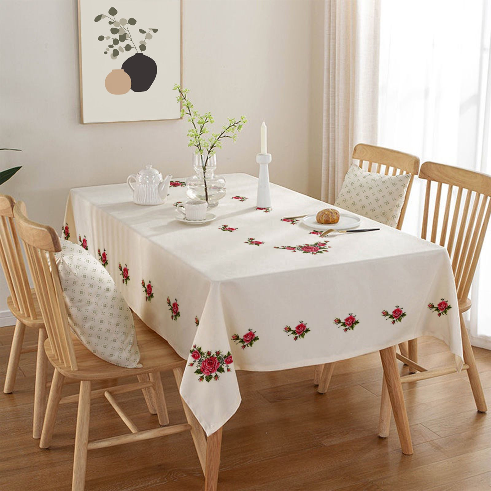 Kanaviçe Dertsiz Masa Örtüsü