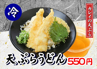 カレイの天ぷらうどん.JPG