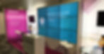 A custom exhibition stand with AV equipment at NEC Birmingham