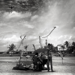 Young Man with Kites