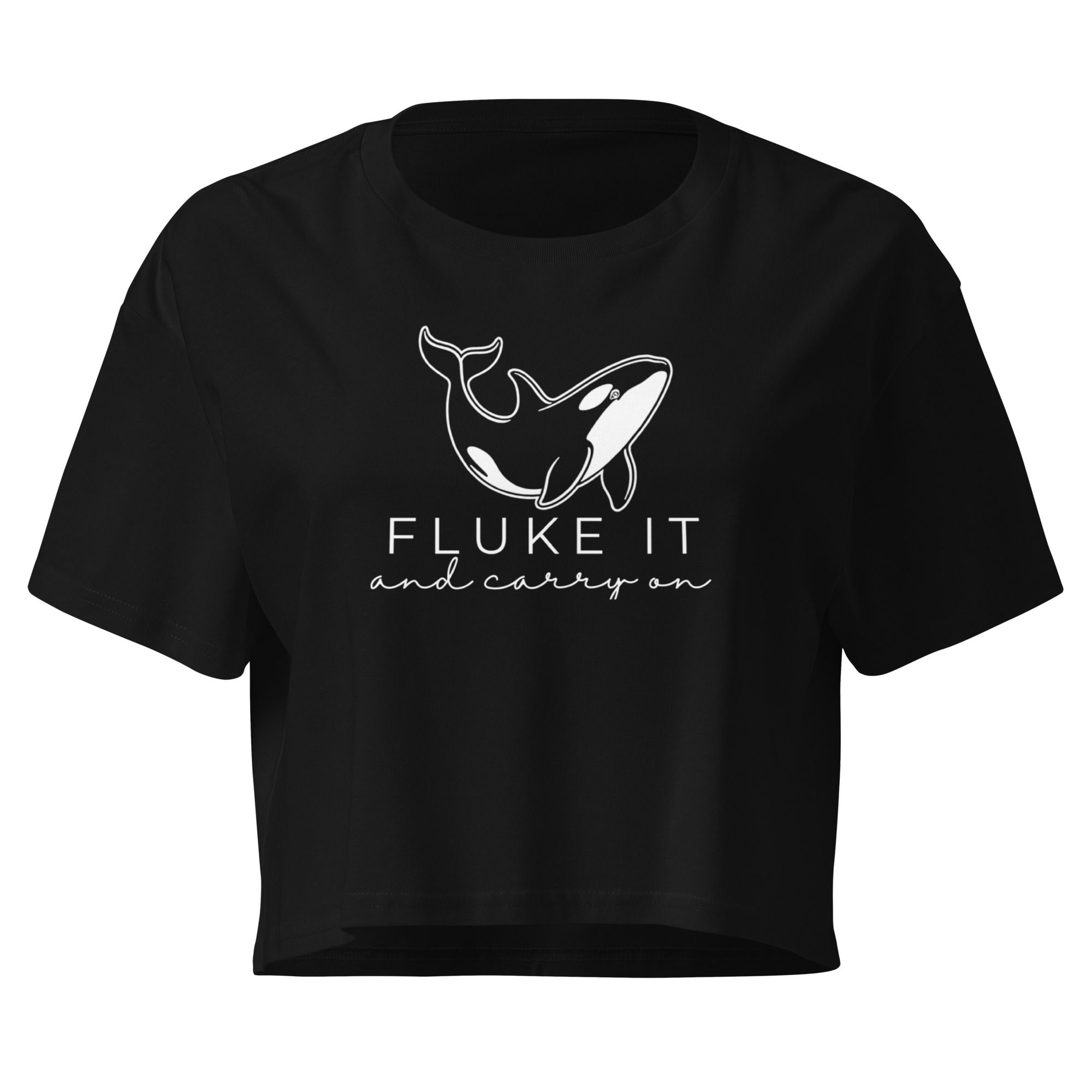 Women’s Fluke It Orca Crop Top