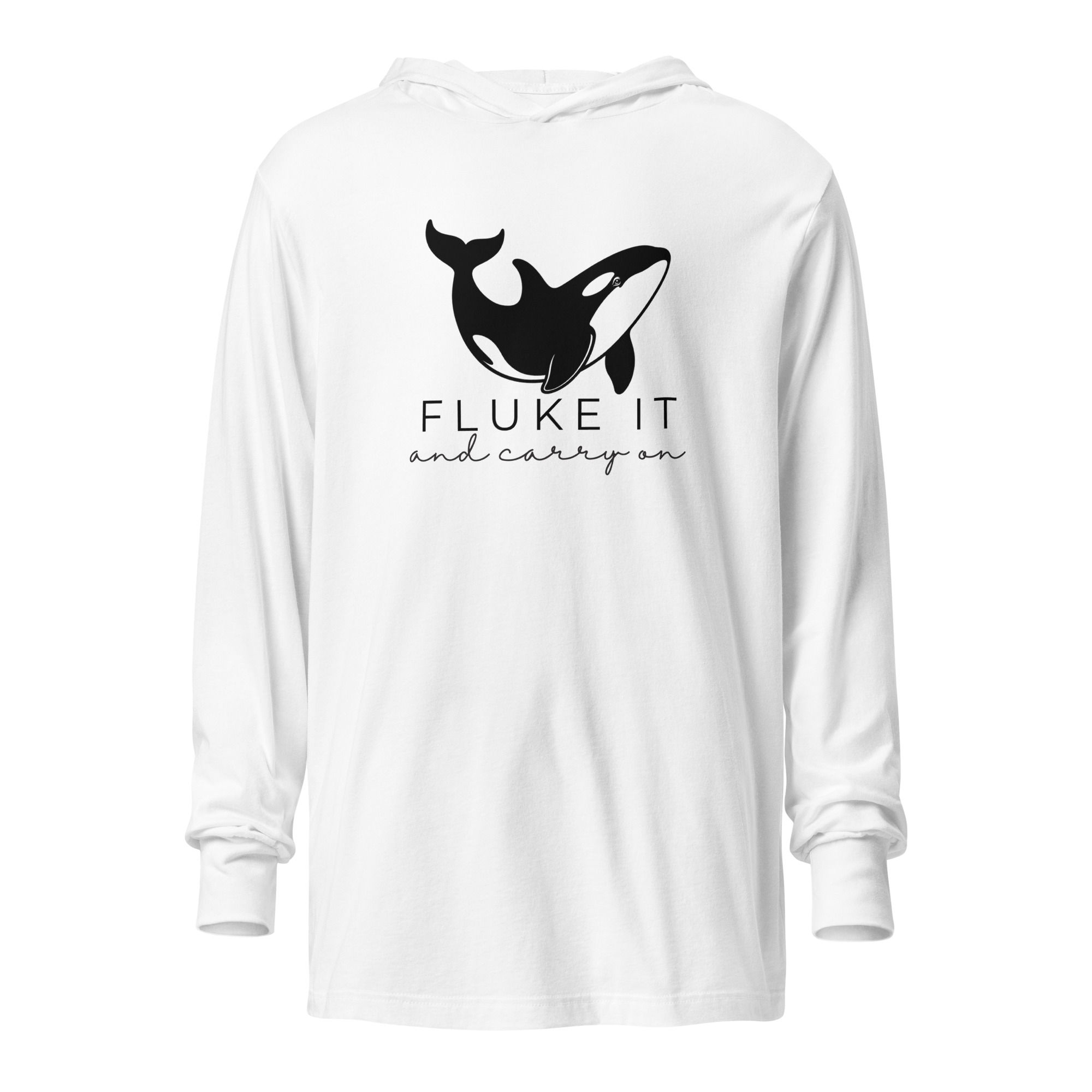 Hooded Long-Sleeve Fluke It Orca Tee