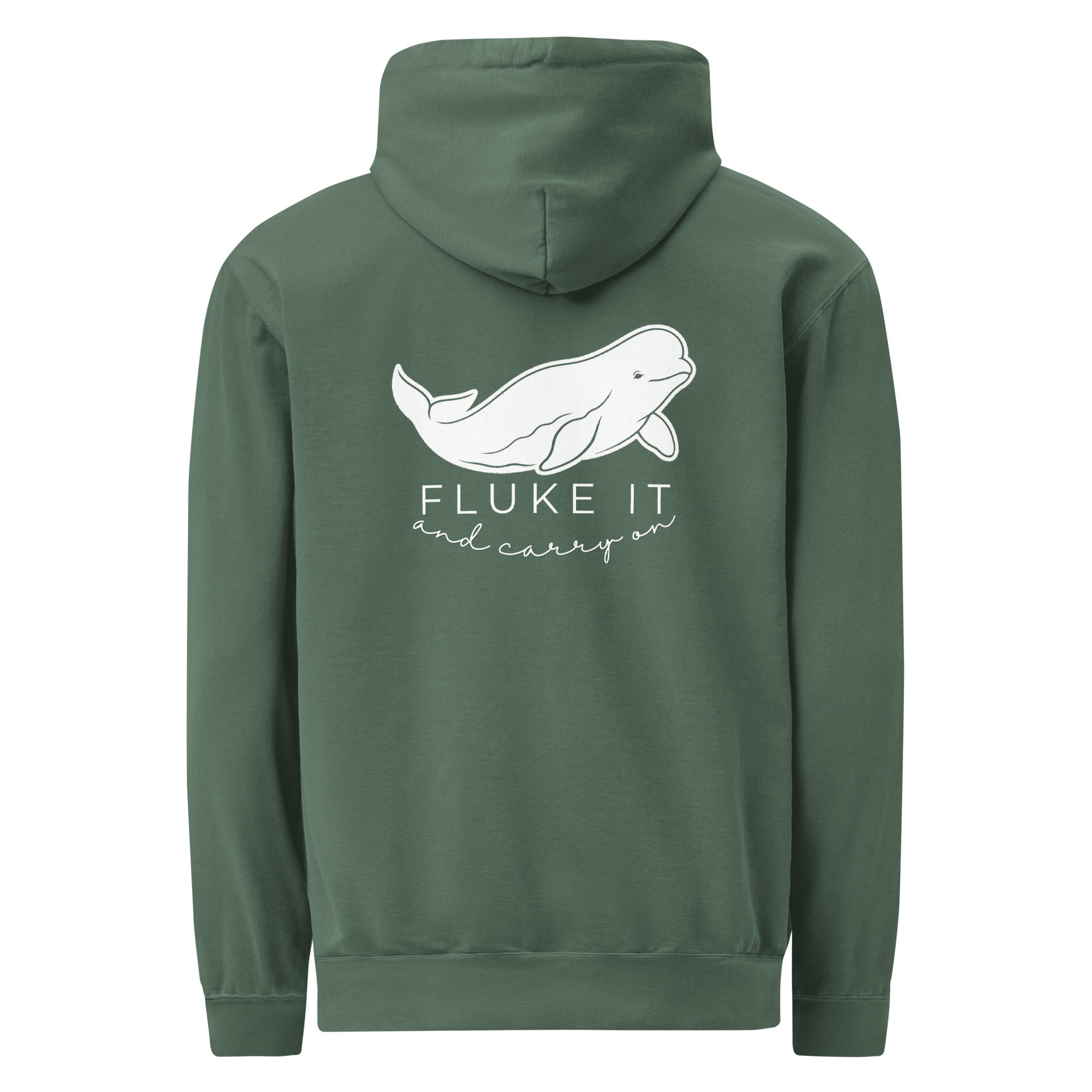 Fluke It Beluga Hoodie back