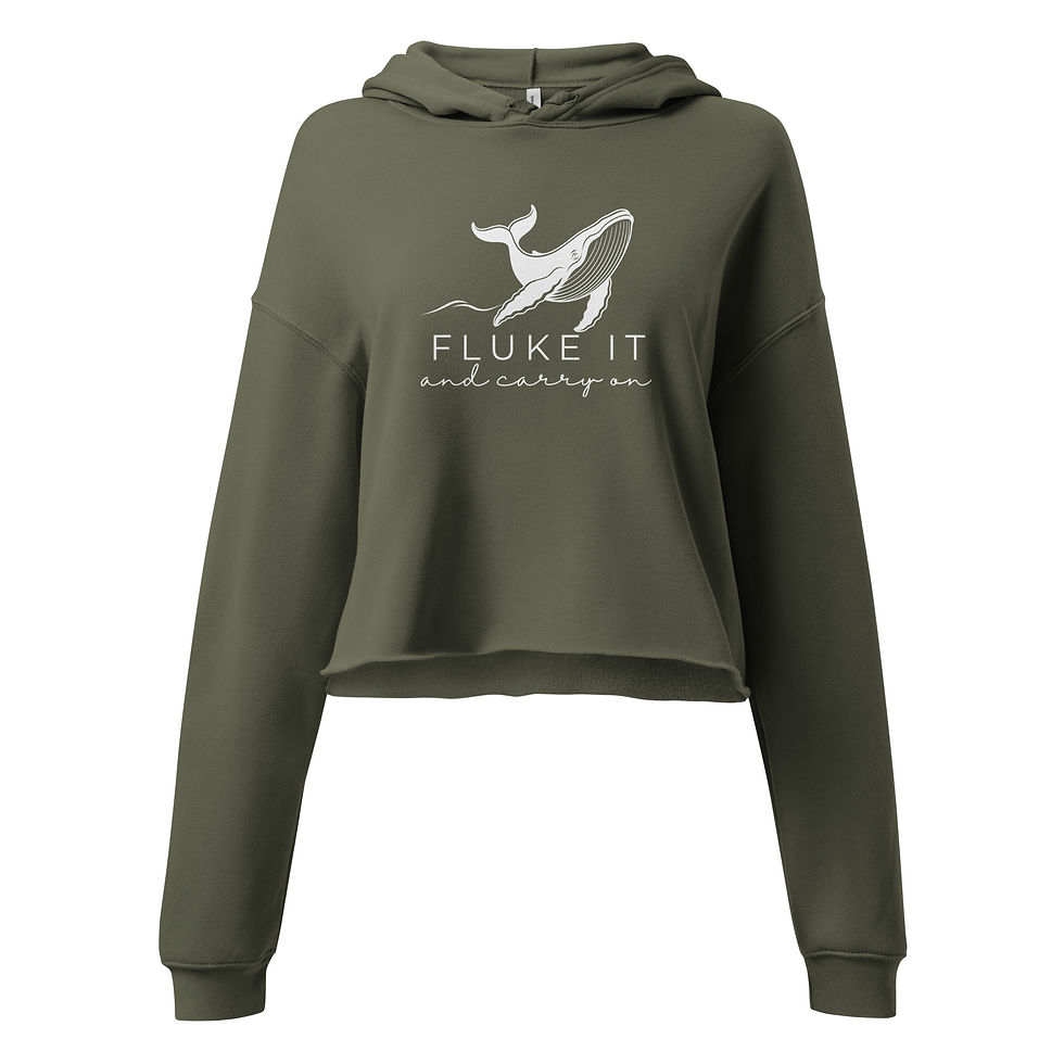 Thumbnail: Fluke It Humpback Crop Hoodie