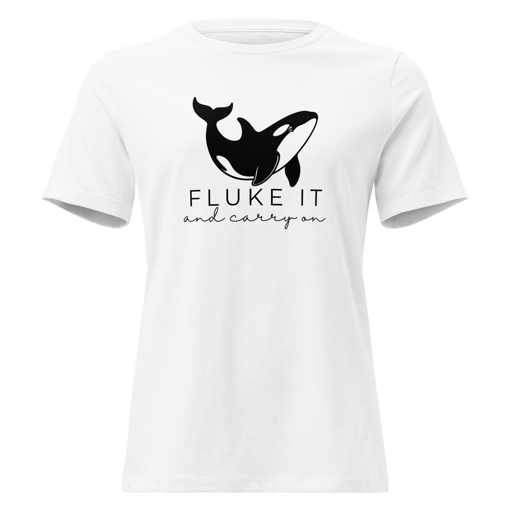 Women's Relaxed Fluke It Orca T-Shirt copy