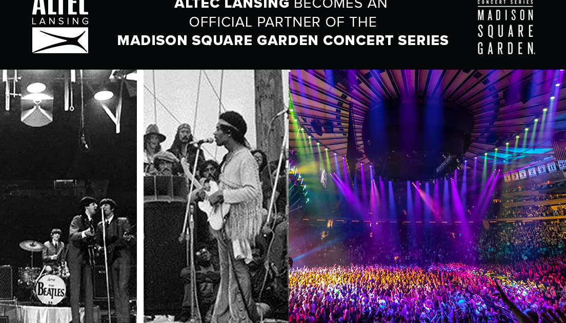 Altec Lansing becomes an Official Partner of Madison Square Garden Concert  Series