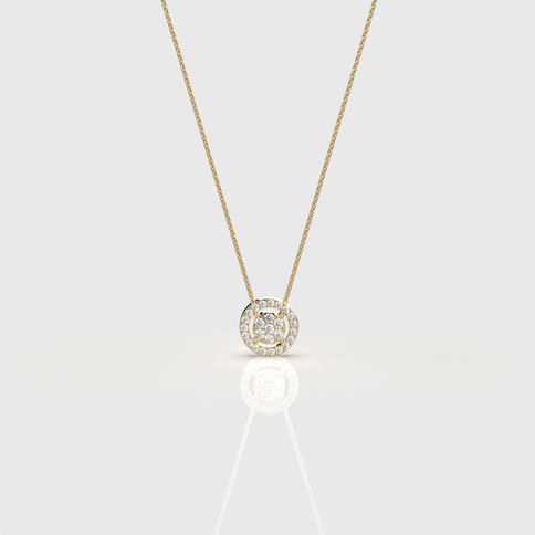 ולנטינה שיין גלמור – תליון משובץ ביהלומי מעבדה במראה עדין ומהמם