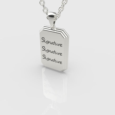 טס מכסף לחריטה אישית