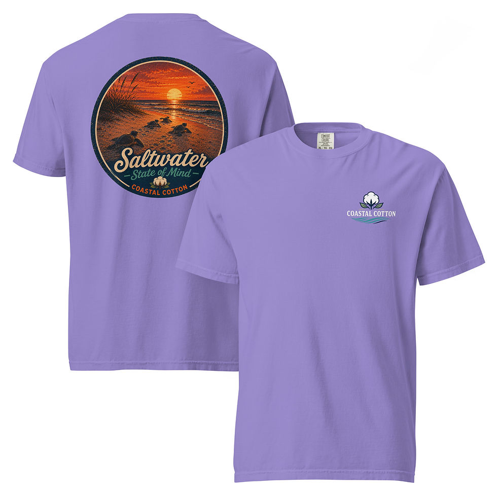 Thumbnail: Comfort Colors Saltwater State of Mind Sea Turtle Run Tee