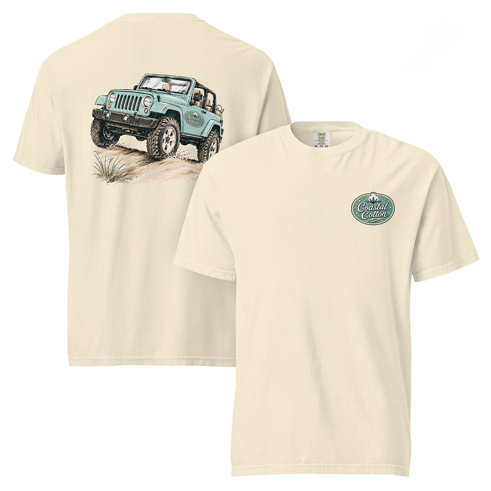 Thumbnail: Comfort Colors Saltwater Sidepiece Beach Jeep