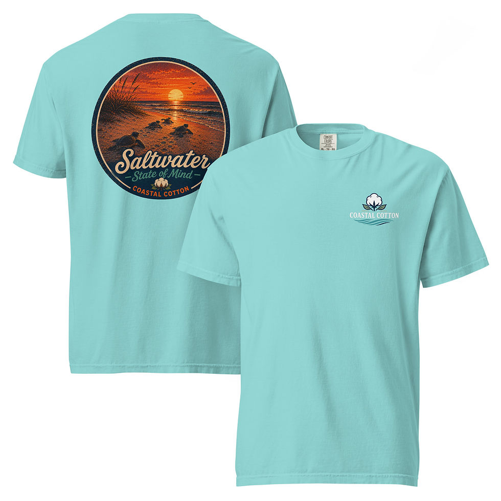 Thumbnail: Comfort Colors Saltwater State of Mind Sea Turtle Run Tee