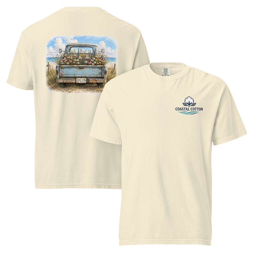 Thumbnail: Comfort Colors Coastal Flower Truck Tee