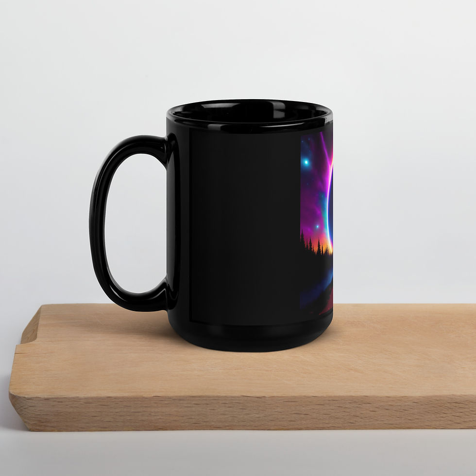 Thumbnail: Energy Seekers Black Glossy Mug