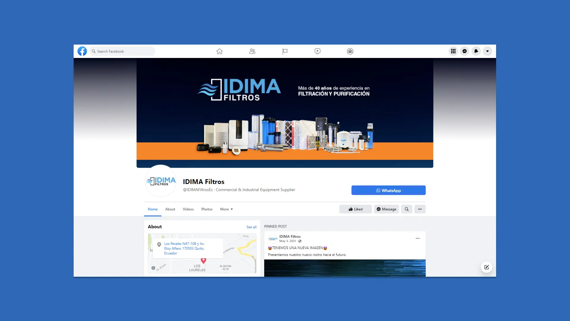 Social Media Strategy for IDIMA CIA. LTDA. in Quito, Ecuador