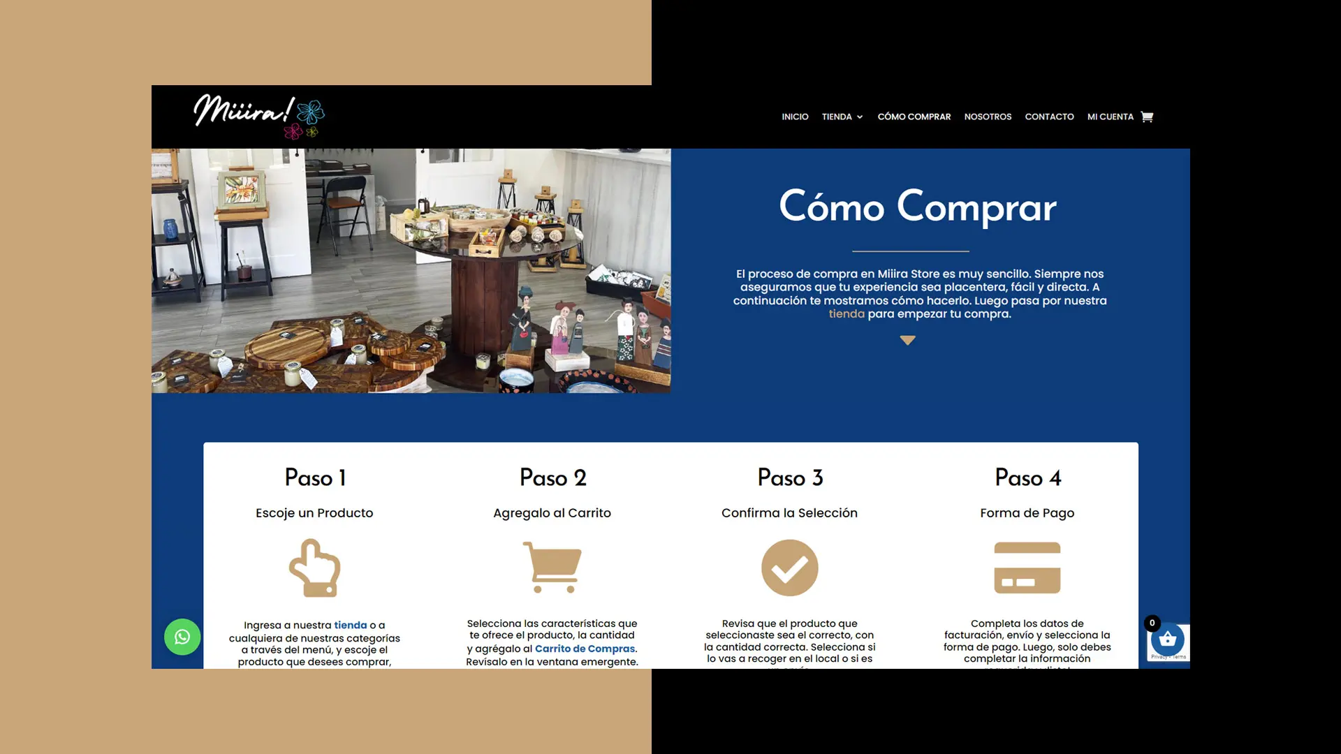 eCommerce website redesign and SEO strategy for Miiira! in Cuenca, Ecuador